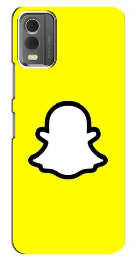 Чехол с печатью "Лого Snapchat" для Nokia C32