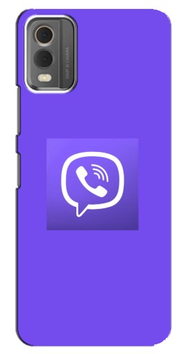 Чехол с принтом "Лого Viber" для Nokia C32