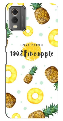 Чехол с печатью "Любовь к ананасам" для Nokia C32
