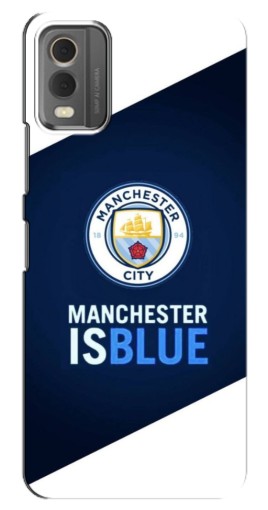 Силиконовый чехол с изображением "Manchester is Blue" для Nokia C32