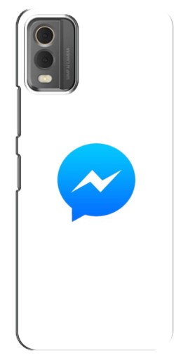 Чехол с картинкой "messenger logo" для Nokia C32