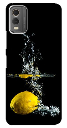 Силиконовый чехол с изображением "Мокрый Лимон" для Nokia C32