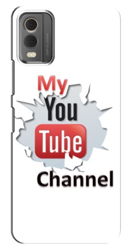Силиконовый чехол с изображением "My YouTube" для Nokia C32