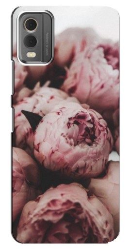 Чехол с принтом "Нежные пионы" для Nokia C32