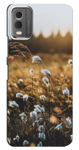 Силиконовый чехол с изображением "Нежные полевые цветы" для Nokia C32
