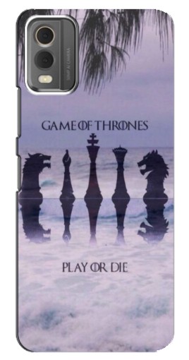 Чехол с печатью "Play or Die" для Nokia C32
