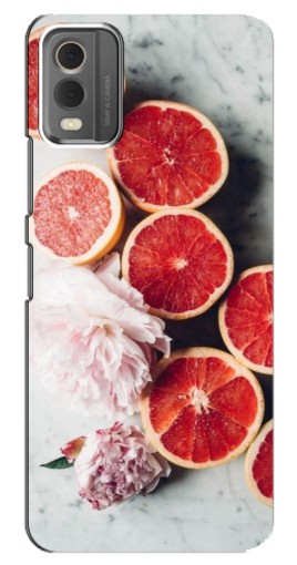 Чехол с печатью "Половинки грейпфрутов" для Nokia C32