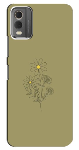 Силиконовый чехол с изображением "Рисунок ромашка" для Nokia C32