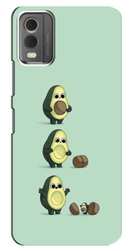 Чехол с принтом "Рождение авокадо" для Nokia C32