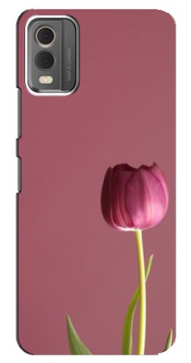 Силиконовый чехол с изображением "Розовый тюльпан" для Nokia C32