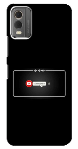Силиконовый чехол с изображением "subscribed" для Nokia C32