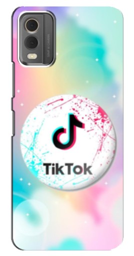 Силиконовый чехол с изображением "TikTok принт" для Nokia C32