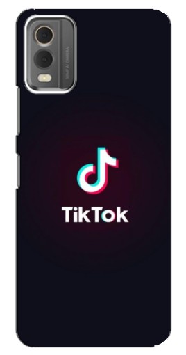 Чехол с печатью "TikTok темный" для Nokia C32
