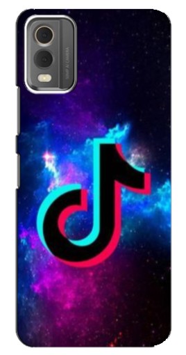Чехол с принтом "ТикТок в космосе" для Nokia C32