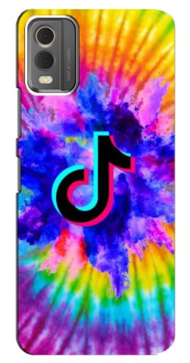 Чехол с печатью "TikTok в красках" для Nokia C32