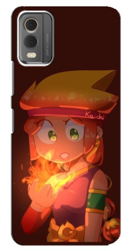 Чехол с печатью "Удивлённая Амбер" для Nokia C32