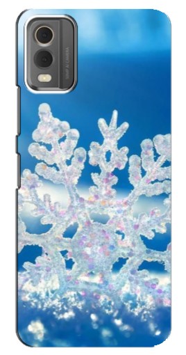 Чехол с принтом "Яркая снежинка" для Nokia C32