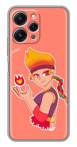 Силиконовый чехол с изображением "Amber с огоньком" для Xiaomi Redmi 12 (5G)