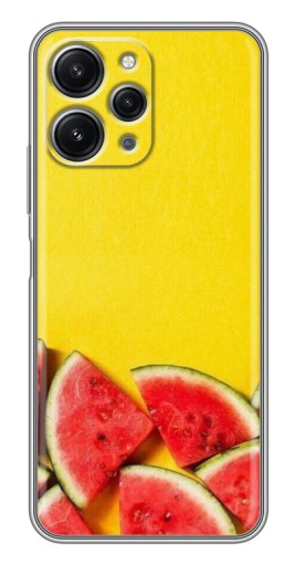 Чехол с картинкой "Арбузики на желтом" для Xiaomi Redmi 12 (5G)
