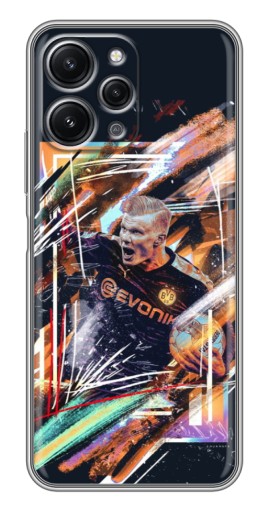 Силиконовый чехол с изображением "АРТ Haaland" для Xiaomi Redmi 12 (5G)