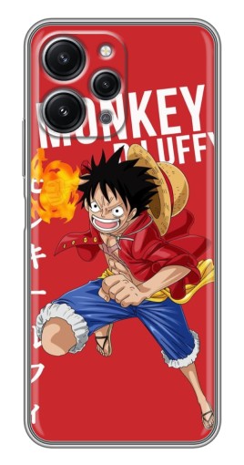 Силиконовый чехол с изображением "Атакующий D Luffy" для Xiaomi Redmi 12 (5G)