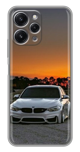 Чехол с картинкой "BMW белая" для Xiaomi Redmi 12 (5G)