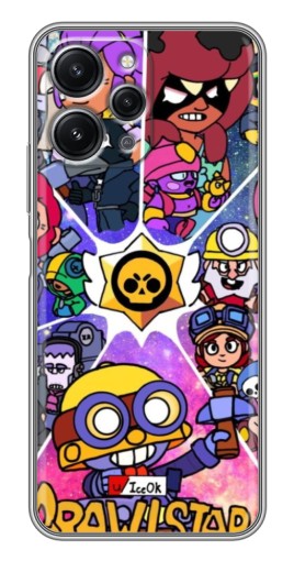 Чехол с принтом "Brawl заставка" для Xiaomi Redmi 12 (5G)