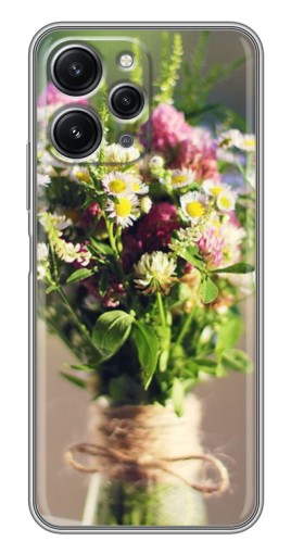 Чехол с картинкой "Букет полевых цветов" для Xiaomi Redmi 12 (5G)
