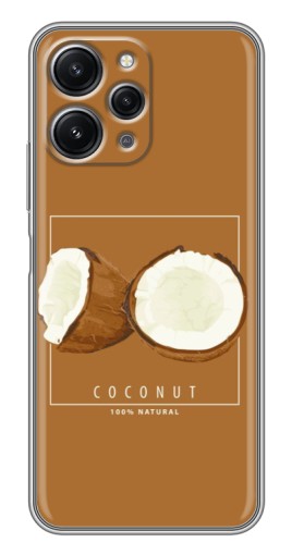 Силиконовый чехол с изображением "Coconut" для Xiaomi Redmi 12 (5G)