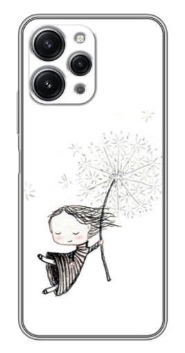 Чехол с печатью "Девочка с одуванчиком" для Xiaomi Redmi 12 (5G)