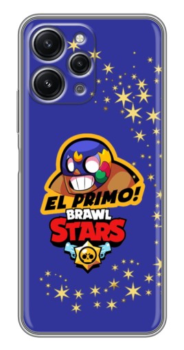 Чехол с принтом "El Primo в маске" для Xiaomi Redmi 12 (5G)