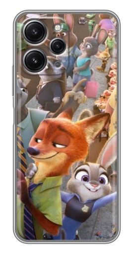 Чехол с печатью "Герои Зверополис" для Xiaomi Redmi 12 (5G)
