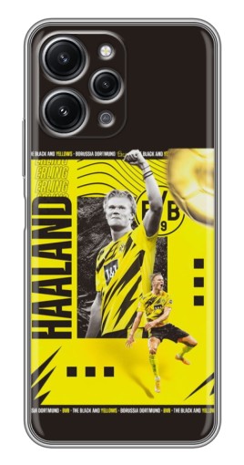 Чехол с картинкой "Golden Haaland" для Xiaomi Redmi 12 (5G)