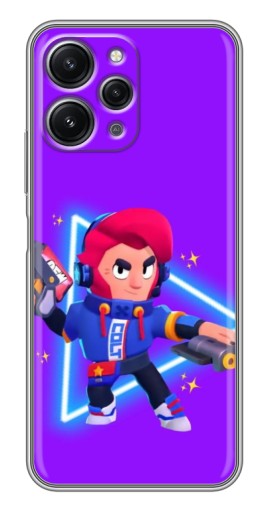 Чехол с картинкой "Кольт в наушниках" для Xiaomi Redmi 12 (5G)