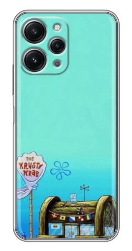 Силиконовый чехол с изображением "Krusty Krab" для Xiaomi Redmi 12 (5G)