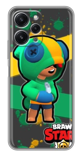 Чехол с печатью "Leon Brawl Stars" для Xiaomi Redmi 12 (5G)
