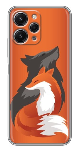 Чехол с принтом "Лиса ART" для Xiaomi Redmi 12 (5G)