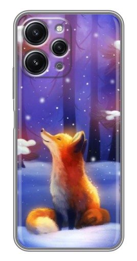 Чехол с принтом "Лисичка в лесу" для Xiaomi Redmi 12 (5G)