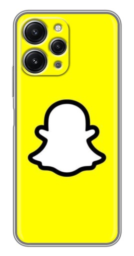 Чехол с картинкой "Лого Snapchat" для Xiaomi Redmi 12 (5G)