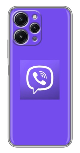 Силиконовый чехол с изображением "Лого Viber" для Xiaomi Redmi 12 (5G)