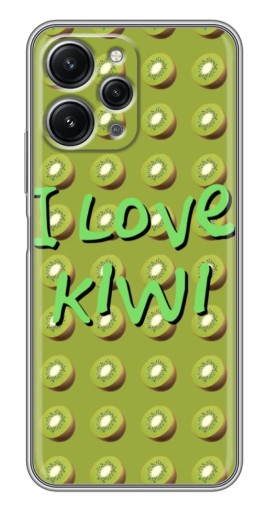 Чехол с картинкой "Love Kiwi" для Xiaomi Redmi 12 (5G)