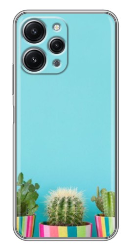 Чехол с принтом "Маленькие кактусы" для Xiaomi Redmi 12 (5G)