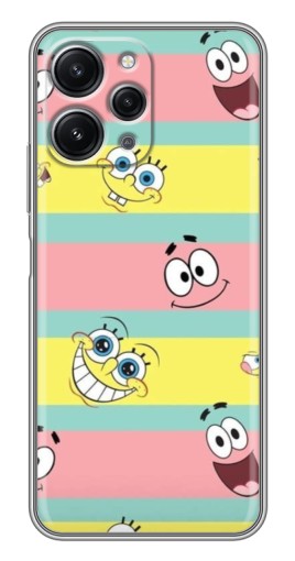 Силиконовый чехол с изображением "Мордашки" для Xiaomi Redmi 12 (5G)