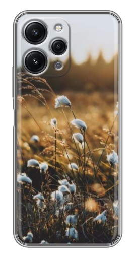 Чехол с картинкой "Нежные полевые цветы" для Xiaomi Redmi 12 (5G)