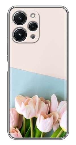 Чехол с печатью "Нежные тюльпаны" для Xiaomi Redmi 12 (5G)