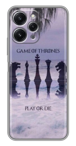 Чехол с принтом "Play or Die" для Xiaomi Redmi 12 (5G)