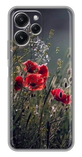 Чехол с картинкой "Поле цветов" для Xiaomi Redmi 12 (5G)