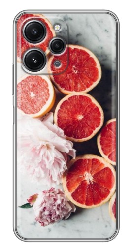 Чехол с печатью "Половинки грейпфрутов" для Xiaomi Redmi 12 (5G)