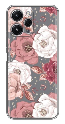Чехол с печатью "Рисунок розы" для Xiaomi Redmi 12 (5G)