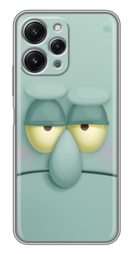 Силиконовый чехол с изображением "Сквидвард" для Xiaomi Redmi 12 (5G)